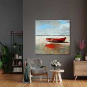 Zee en strand en boot