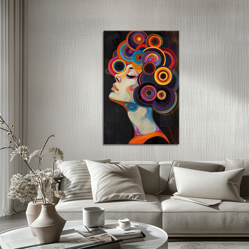 Vrouw met krullen III