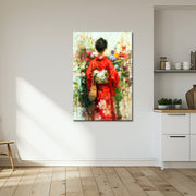 Frau im Kimono