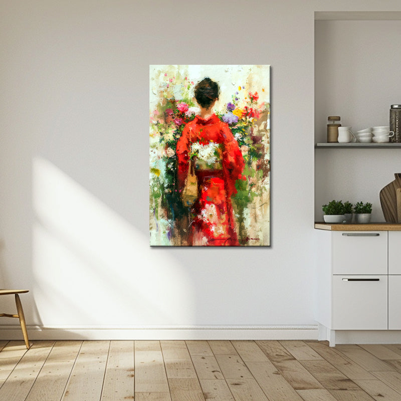 Frau im Kimono