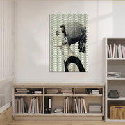 Audrey Hepburn zwart wit grijs