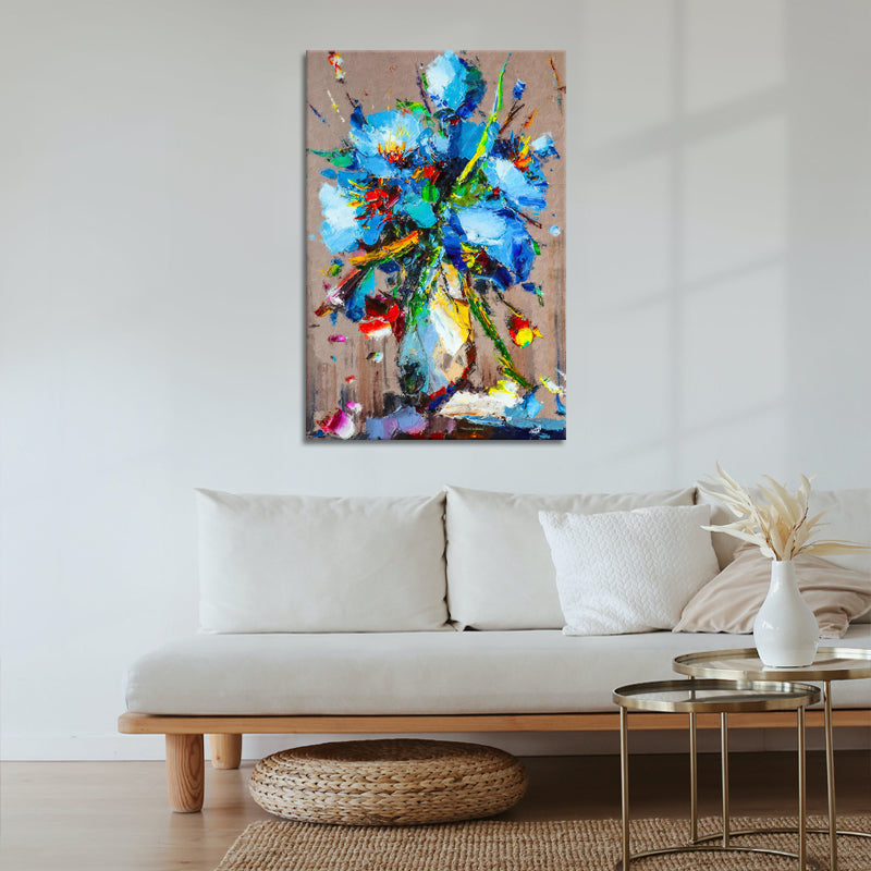 Blauw bloemen