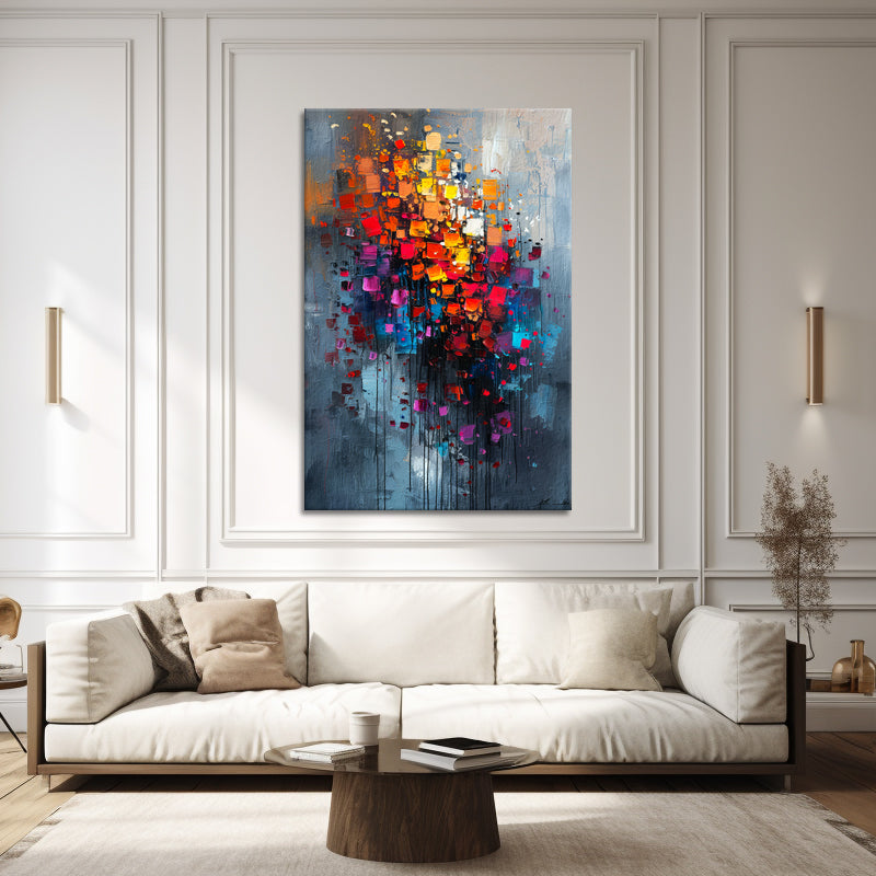 Abstrakt gefärbte Quadrate II