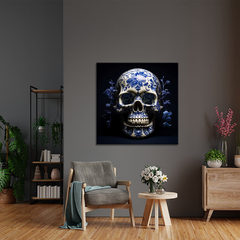 Delfter blauer Totenkopf
