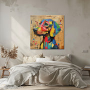 Hund Pop-Art-Gemälde