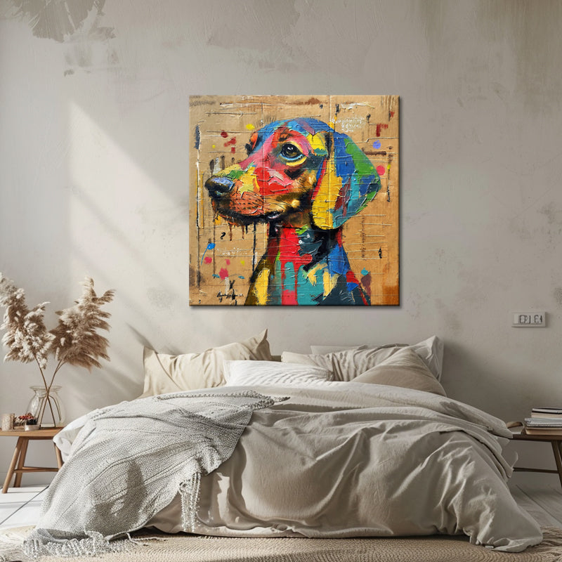 Hund Pop-Art-Gemälde