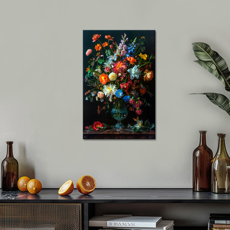 Vintage Vaas met bloemen III