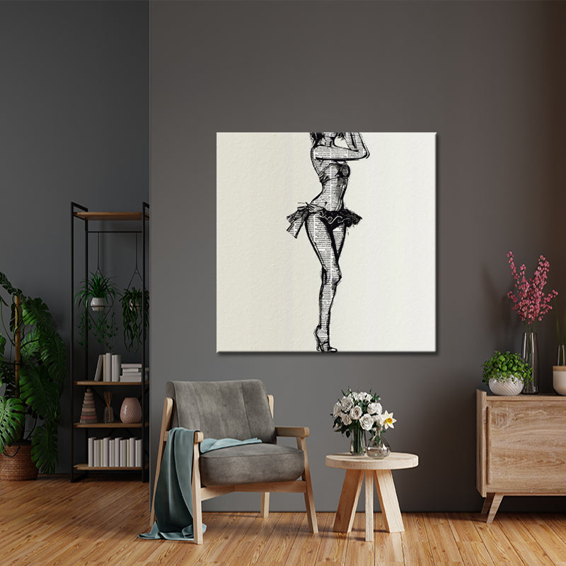 Schilderij dame