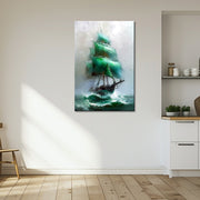 Oude schip schilderij
