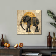 Olifant in sepia Art