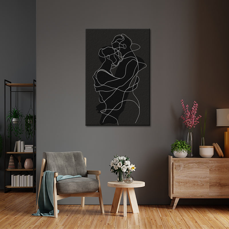 Koppel zwart wit lijn
