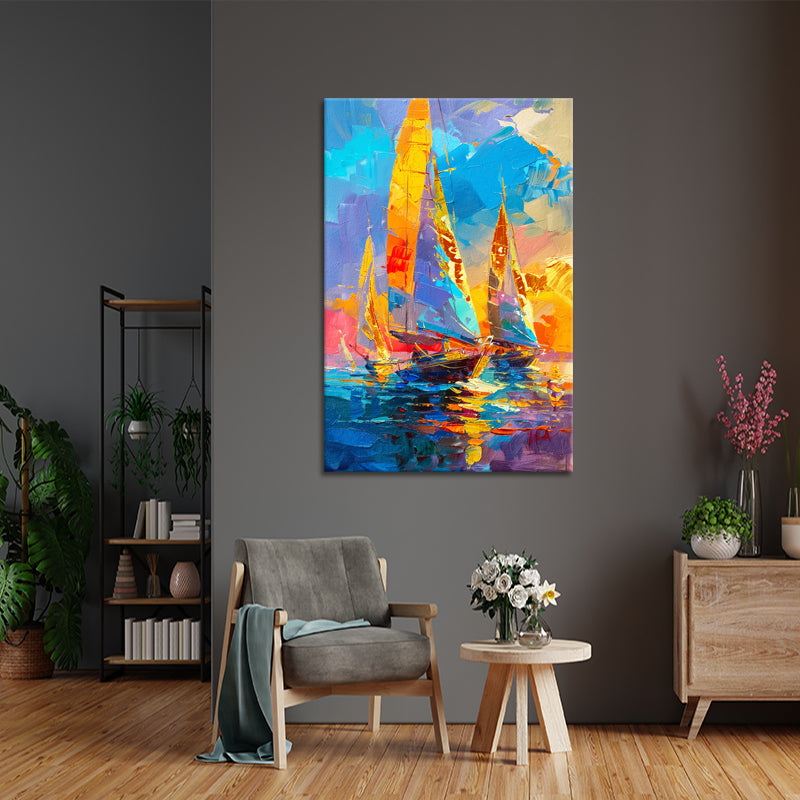 Zeilboot kunst