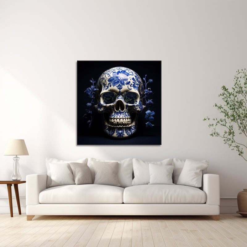 Delfter blauer Totenkopf