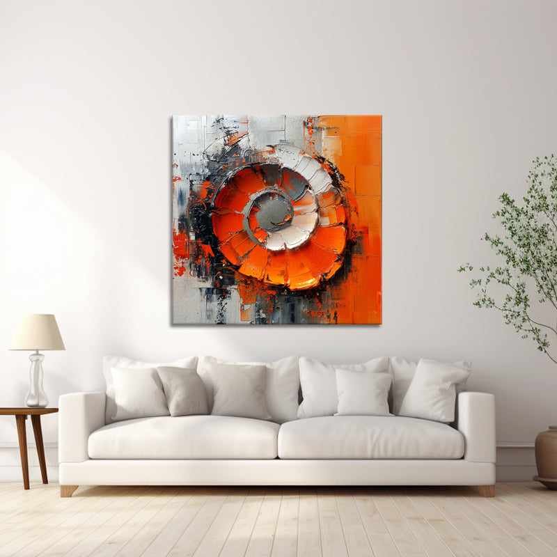 Abstrakter Kreis Orange