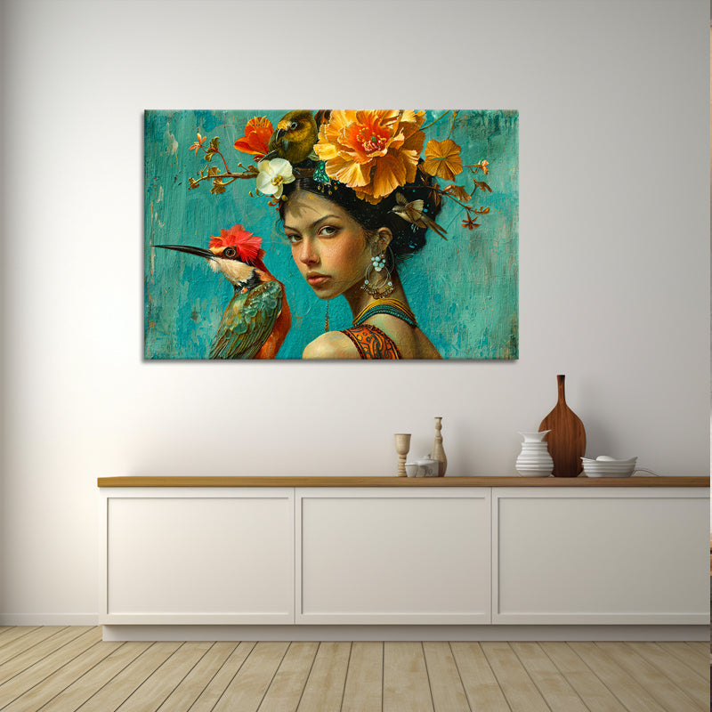 Vrouw met vogel II