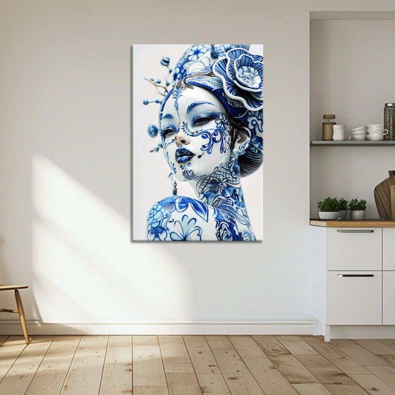 Dame in delfts blauw II