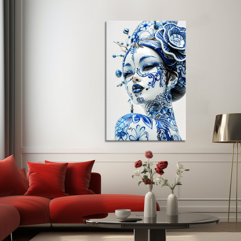 Dame in delfts blauw II