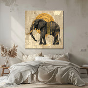 Olifant in sepia Art