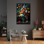 Vintage Vaas met bloemen III
