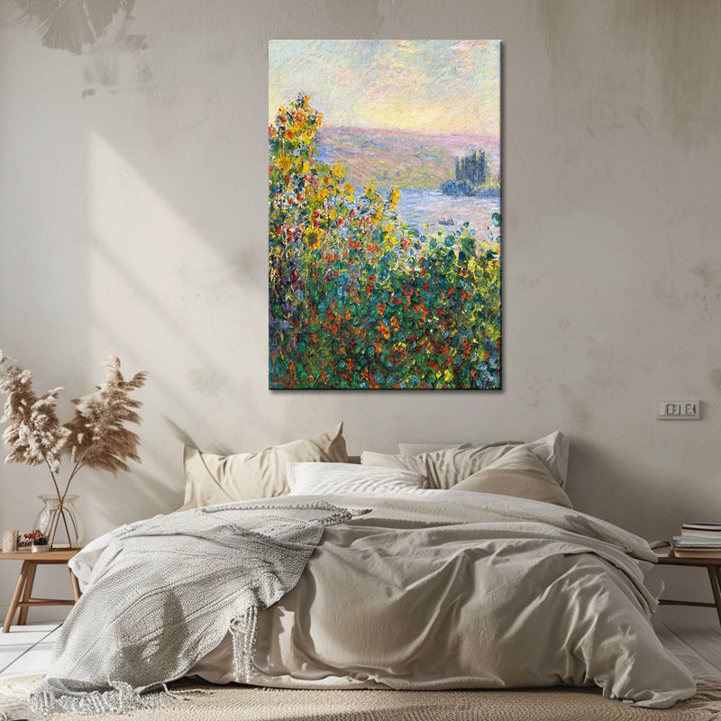 Flower Beds at Vétheuil - Monet