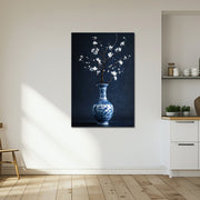 Blaue Kunstvase