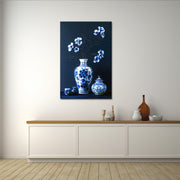 Blauwe Vase Gemälde