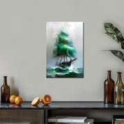 Oude schip schilderij