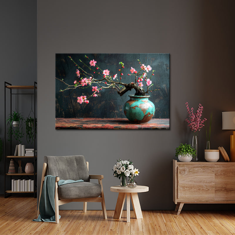 Alte Vase türkis