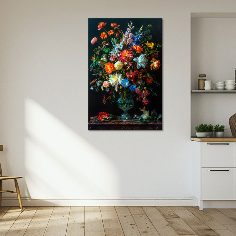 Vintage Vaas met bloemen III