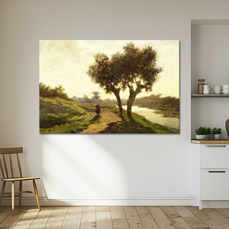 Landschaft mit zwei Bäumen - Paul Joseph