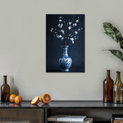 Blaue Kunstvase
