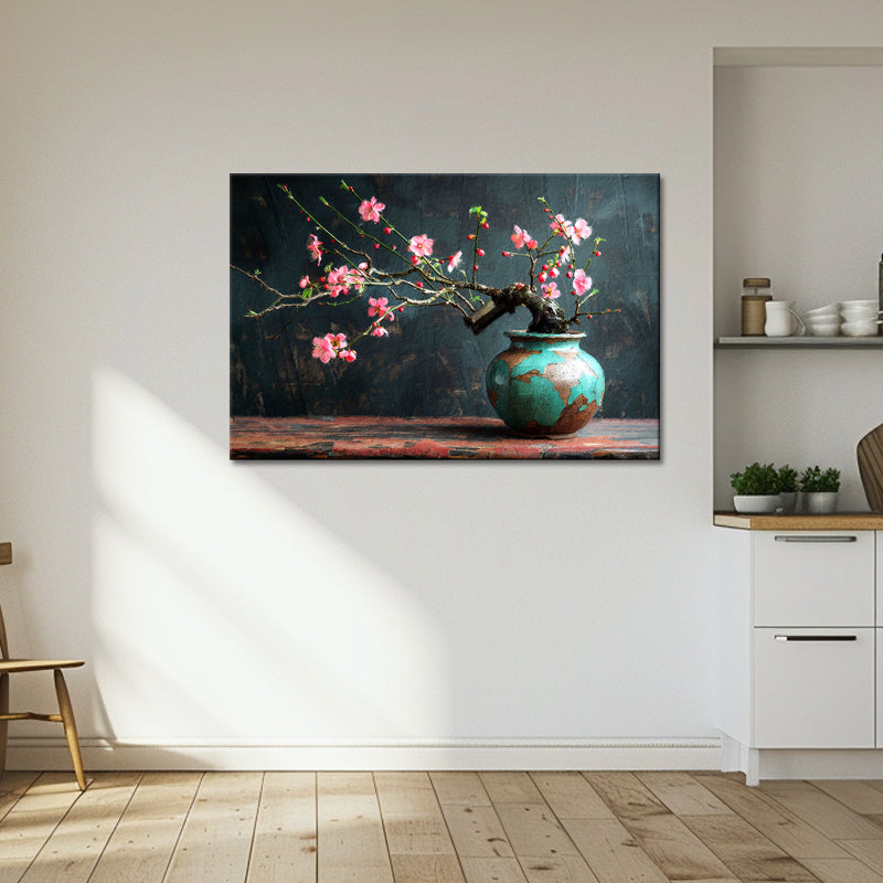 Alte Vase türkis