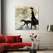 Vrouw met een hond