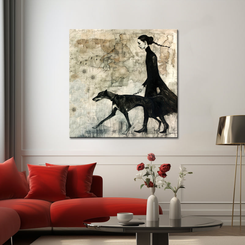 Vrouw met een hond