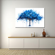 Gemälde blauer Baum