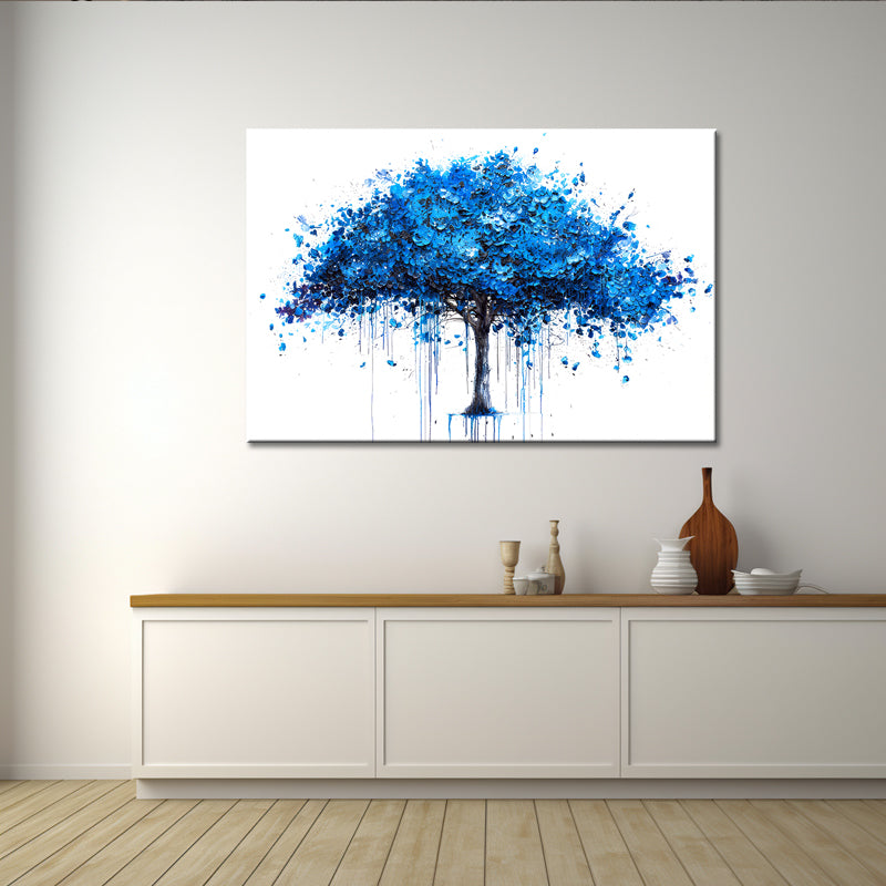 Gemälde blauer Baum