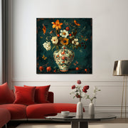 Groot vaas met bloemen