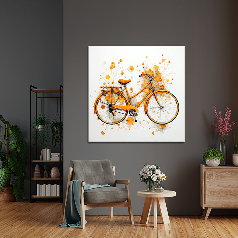 Oranje fiets