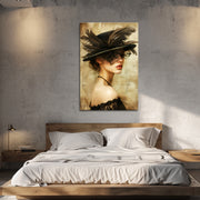 Vrouw met veren
