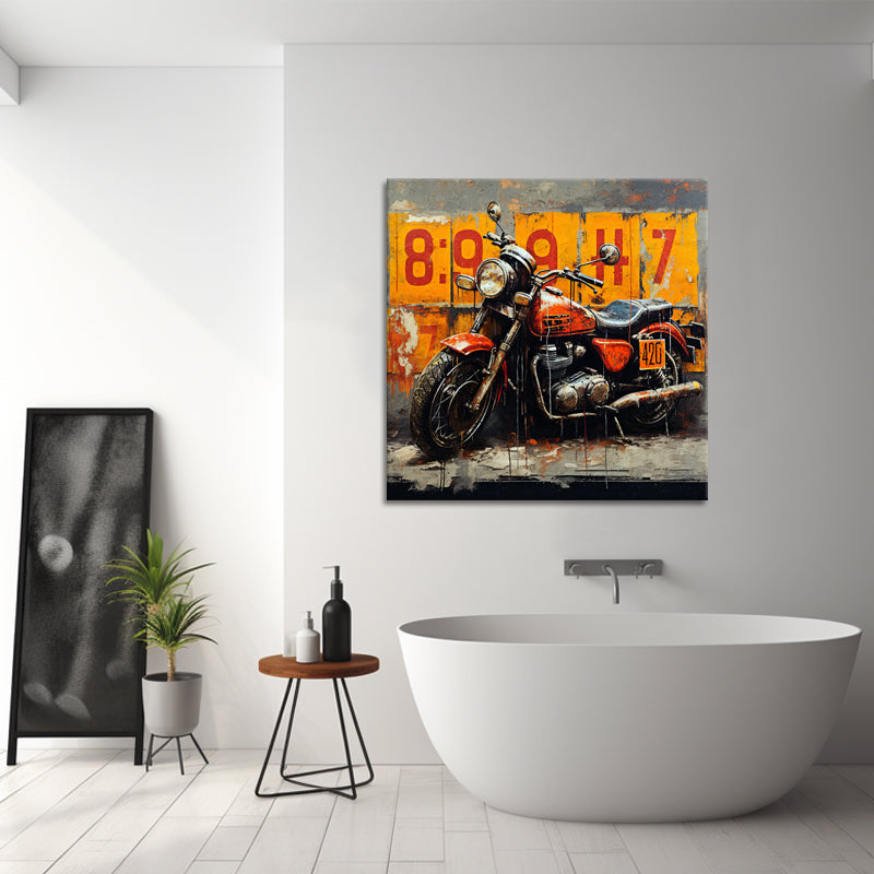 Motorrad-Gemälde