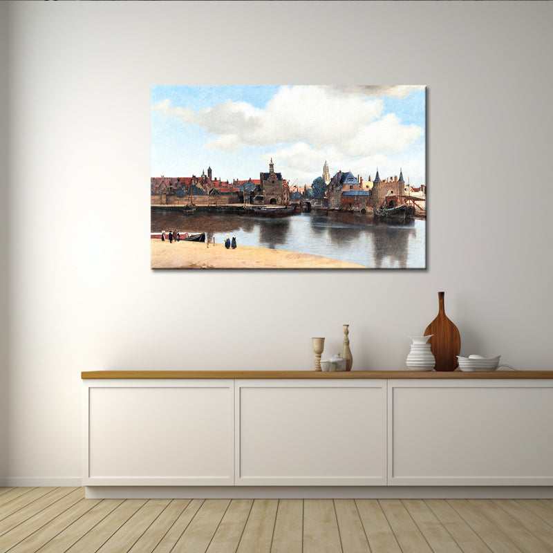 Ansicht von Delft von Vermeer