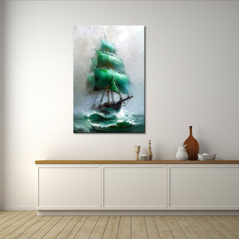 Oude schip schilderij