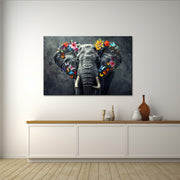 Olifant met bloemen