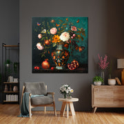 Vintage-Vase mit Blumen