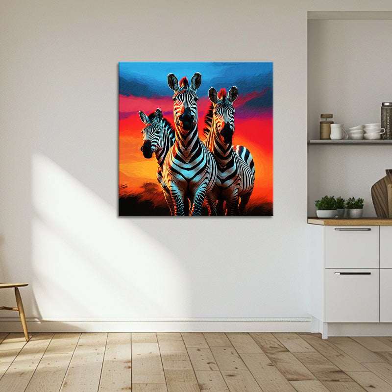Drei Zebras