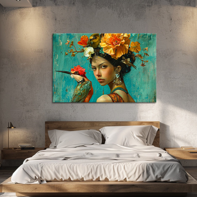 Vrouw met vogel II
