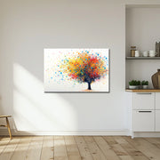 Schilderij kleurrijke boom