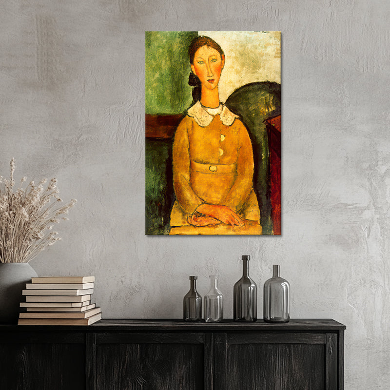 Young vrouw portret - Amedeo Modigliani