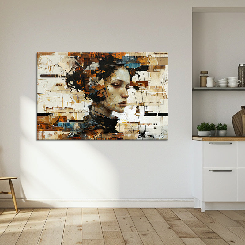 Frau in Mixed Media