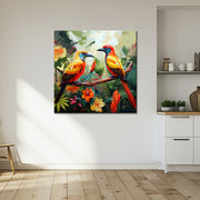 Vrouw in rode jurk II